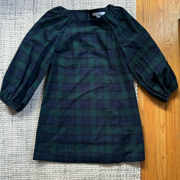 NEW Hill House The Araminta Dress Tartan Plaid Small - Picture 2 of 5